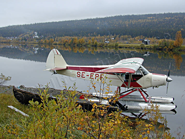Ammarns, flyg, flygmaskin, hst, kommunikationer, luftfart, sjflyg, sjflygplan, Super Cub, Vindellven