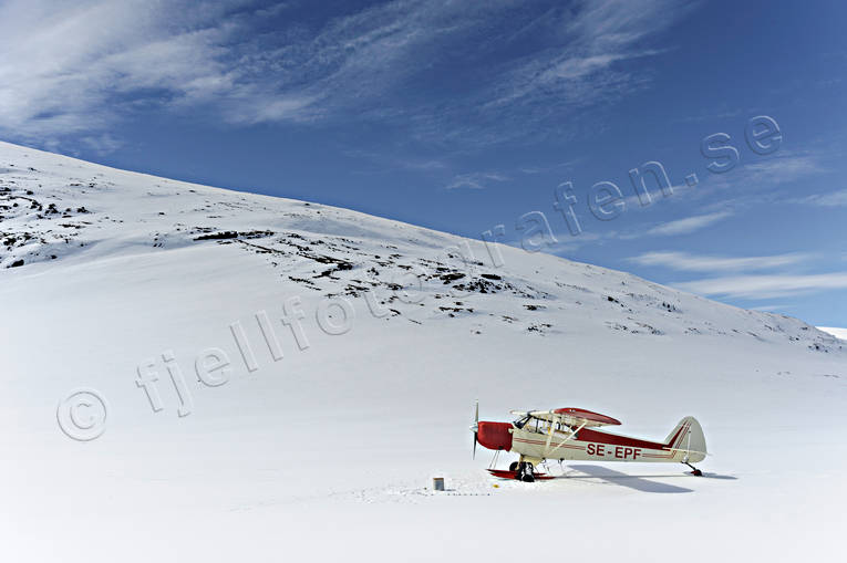 fjllsj, Grsjn, kommunikationer, landat, luftfart, Petter-Filip, Piper Cub, skidflyg, supercub, vinter, vrvinter, rstid, rstider