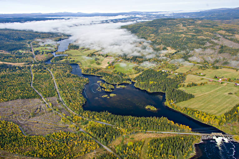 Forsaforsen i Åreälven drönarbilder, drönarfoto, Duvedsälven, flygbild, flygbilder, Flygfoto, flygfoton, Forsaforsen, höst, Jämtland, vattendrag, Åreälven, älvar