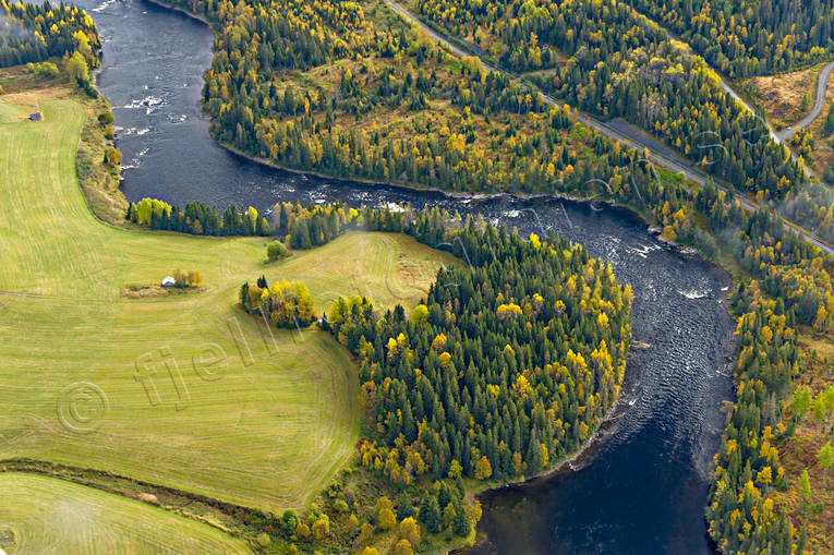 Forsaforsen i Åreälven drönarbilder, drönarfoto, Duvedsälven, flygbild, flygbilder, Flygfoto, flygfoton, Forsaforsen, höst, Jämtland, vattendrag, Åreälven, älvar