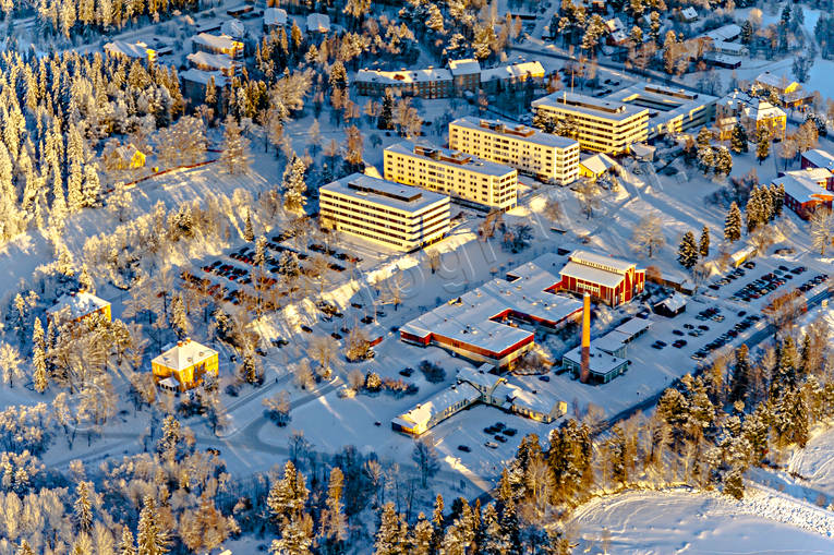 drnarbilder, drnarfoto, flygbild, flygbilder, Flygfoto, flygfoton, Frs Strand, Frsklinikerna, Frsn, Jmtland, stder, vinter, stersund