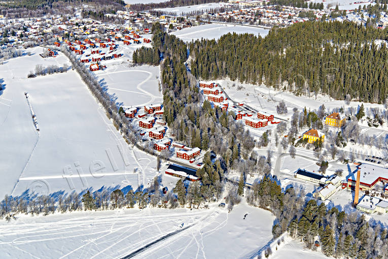 drnarbilder, drnarfoto, flygbild, flygbilder, Flygfoto, flygfoton, Frs Strand, Frsn, Jmtland, mjlle, stder, vinter, stersund
