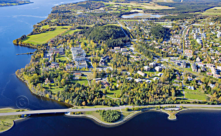 Frösödal Östersund Flygfoto drönarbilder, drönarfoto, flygbild, flygbilder, Flygfoto, flygfoton, Frösö Strand, Frösödal, höst, Jämtland, Landskap, städer, Ändsjön, öneberget, Östersund
