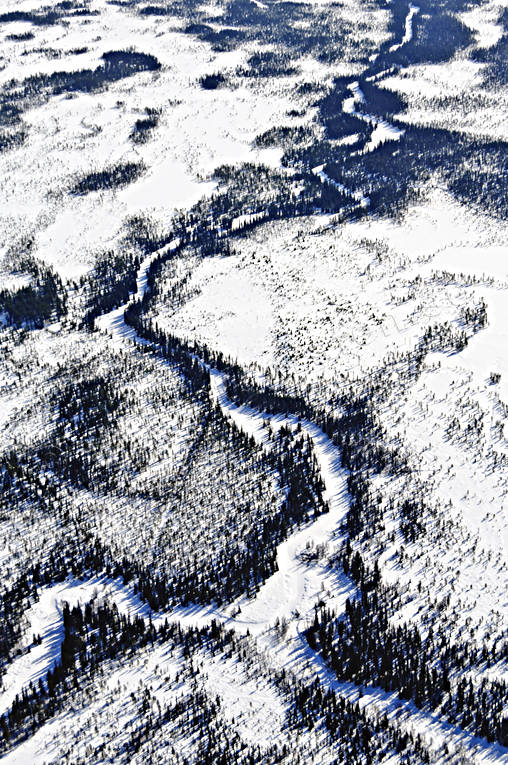 bck, drnarbild, drnarbilder, drnarfoto, flygbild, flygbilder, Flygfoto, flygfoton, Gargn, Kllmyran, Landskap, lappland, myrlandskap, myrmark, slingrande, vinter, vinterbck, 