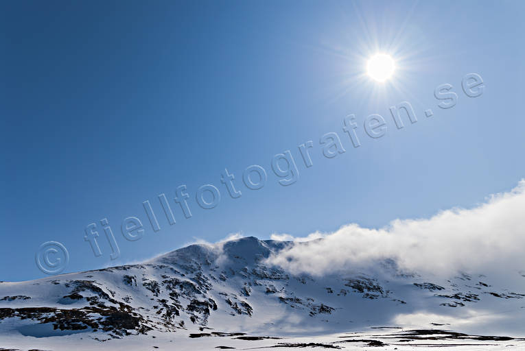 fjll, getryggen, himmel, Jmtland, Landskap, moln, natur, vinter