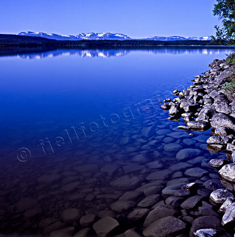 Gevsjön och Snasahögarna fjäll, Gevsjön, Jämtland, Landskap, sjö, Snasahögarna, sommar