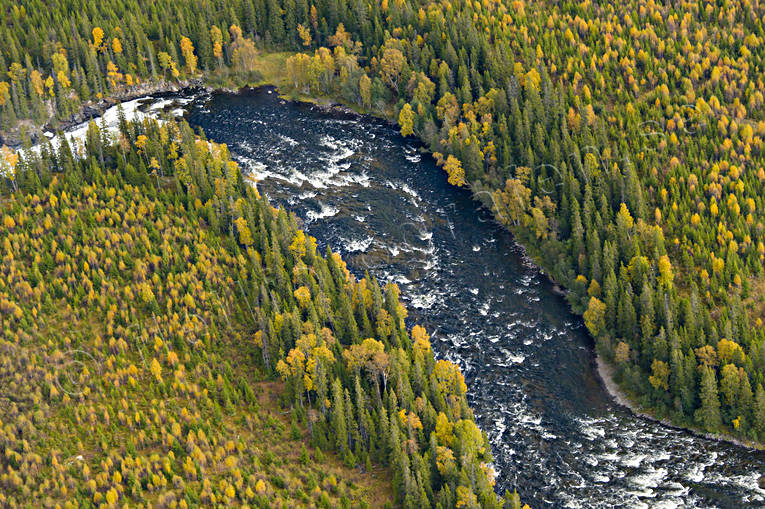 Gevsjöströmmen i Åreälven drönarbilder, drönarfoto, flygbild, flygbilder, Flygfoto, flygfoton, Gevsjöströmmen, höst, Jämtland, vattendrag, Åreälven, älvar