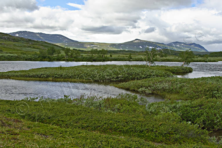 Landskap, lappland, nationalpark, Padjelanta, sommar