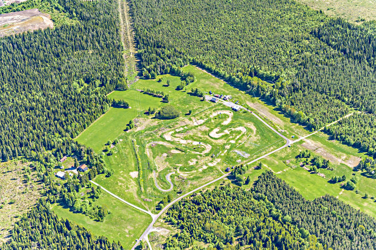 drnarbilder, drnarfoto, flygbild, flygbilder, Flygfoto, flygfoton, Grfssen, Jmtland, motorbana, skoterstadion, sommar, stder, stersund