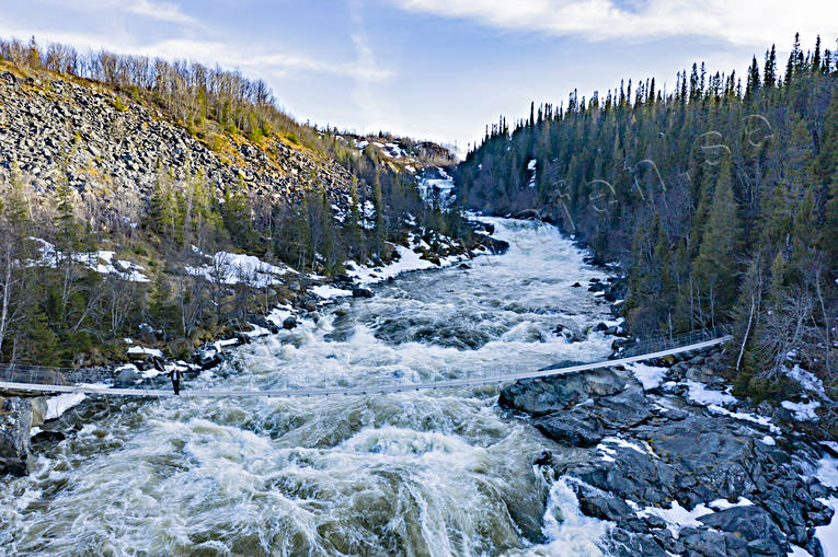 Handölsforsen Flygfoto drönarbild, drönarbilder, drönarfoto, flygbild, flygbilder, Flygfoto, flygfoton, Jämtland, Landskap, vår