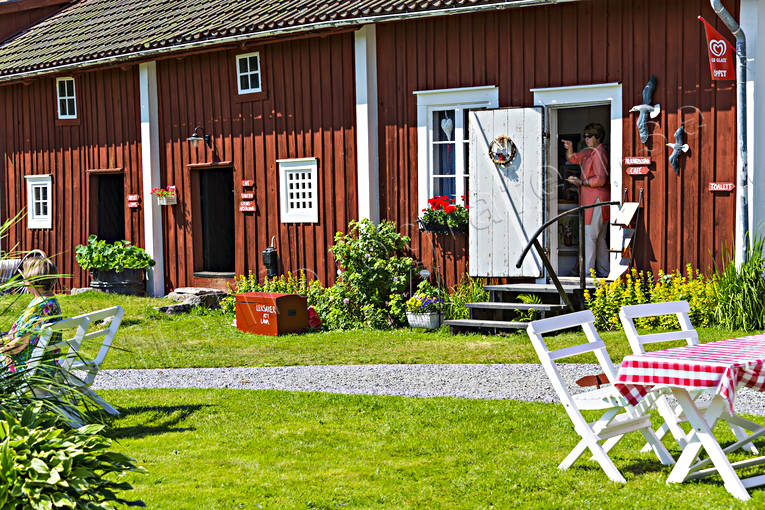 Heds Prästgård byggnader, cafe, cafeteria, Heds, prästgård, sommar, utflyktsmål, årstid, årstider