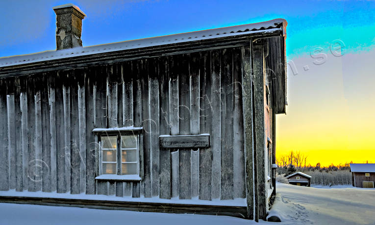 Hembygdsgården Löfsåsen byggnader, hembygdsgård, julstämning, Löfsåsen, midvinter, stämning, stämningsbild, stämningsbilder, vinter, årstid, årstider