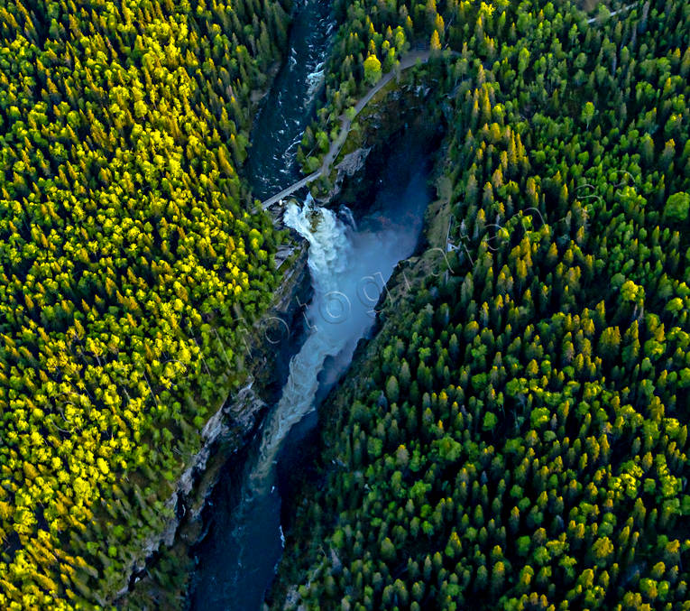 drnarbilder, drnarfoto, FJLLEN, flygbild, flygbilder, Flygfoto, flygfoton, Hllingsfallet, Jmtland, kanjon, Landskap, ravin, Sevrdheter, sommar, vattenfall