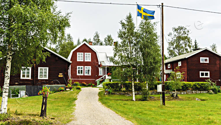 Härjedalsgård i Linsell gårdar, Härjedalen, Härjedalsgård, Linsell, Lyckan, Lyttja, sommar, årstid, årstider