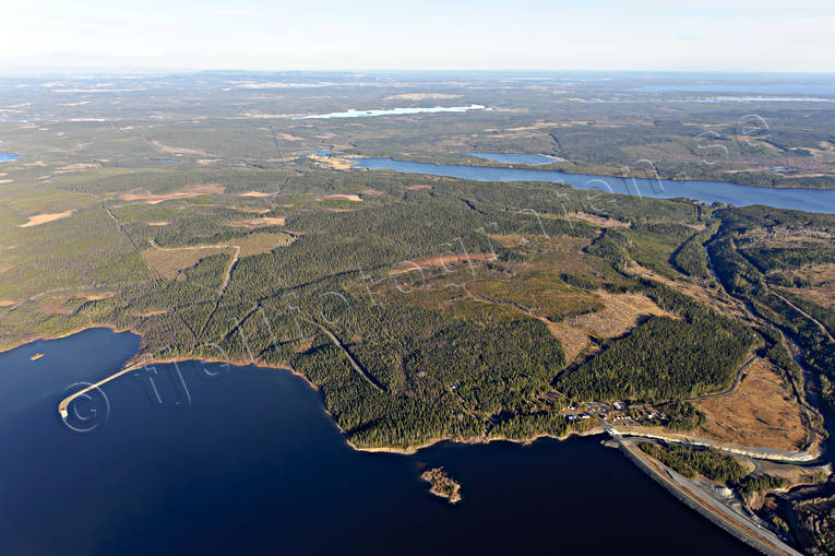 Håckren kraftverksmagasin drönarbilder, drönarfoto, flygbild, flygbilder, Flygfoto, flygfoton, Håckren, höst, Jämtland, kraftverksmagasin, Landskap