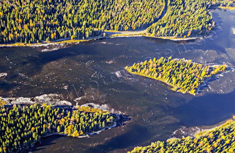 Hårkan vid Edsforsen drönarbilder, drönarfoto, Edsforsen, flygbild, flygbilder, Flygfoto, flygfoton, Hårkan, höst, Jämtland, älvar