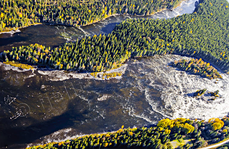 Hårkan vid Edsforsen drönarbilder, drönarfoto, Edsforsen, flygbild, flygbilder, Flygfoto, flygfoton, Hårkan, höst, Jämtland, älvar