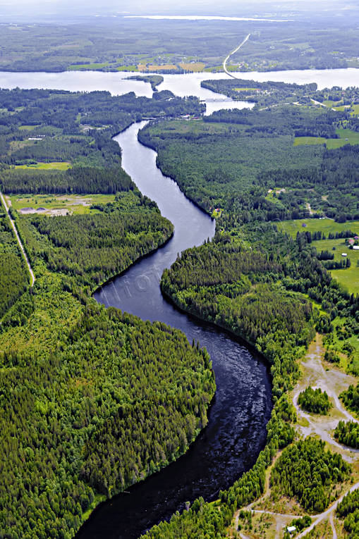 Hårkan vid Lit drönarbilder, drönarfoto, flygbild, flygbilder, Flygfoto, flygfoton, Hårkan, Indalsälven, Jämtland, utlopp, älvar