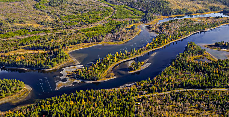 Hårkan vid Musvikbacken drönarbilder, drönarfoto, flygbild, flygbilder, Flygfoto, flygfoton, Hårkan, höst, Jämtland, Musvikbacken, älvar