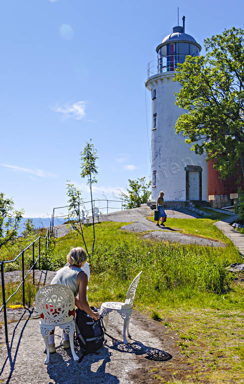 Högbondens fyr Höga Kusten anläggningar, byggnader, fyr, fyrtorn, höga kusten, Högbonden, Högbondens, sevärdhet, Sevärdheter, sjöfart, sommar, sommardag, utflyktsmål, Ångermanland