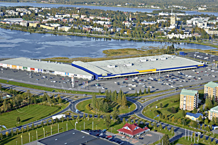 IKEA i Haparanda anläggningar, byggnationer, drönarbilder, drönarfoto, flygbild, flygbilder, Flygfoto, flygfoton, Haparanda, höst, Norrbotten, samhällen