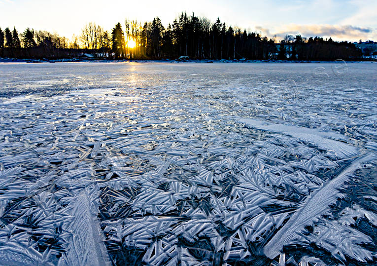 Isformationer canvastavla, formationer, Fototavla, fruset, is, isformationer, iskonst, mönster, natur, naturkonst, sjö, sjöis, tavla