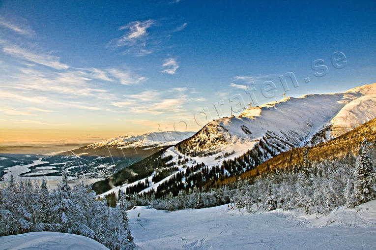 Januarisol Åreskutan fjäll, Hummeln, Jämtland, Landskap, vinter, Åre, Åreskutan
