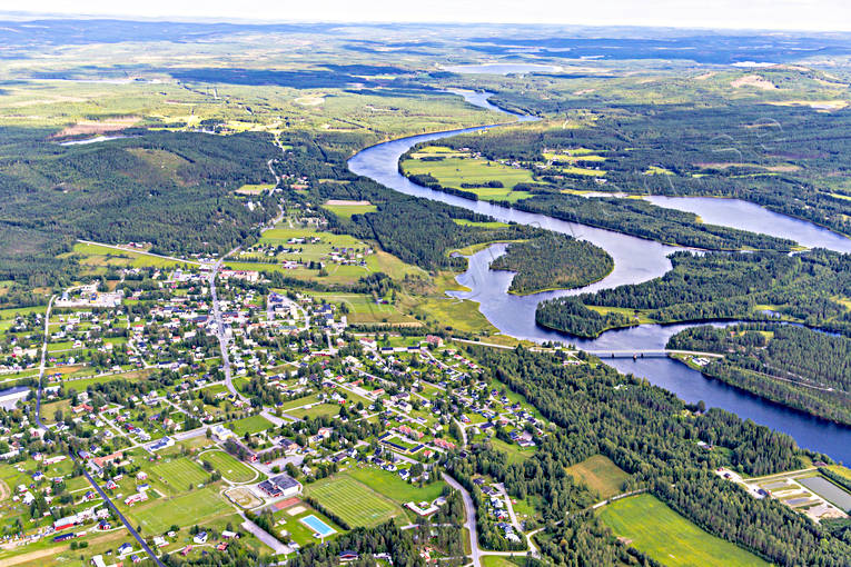 drnarbilder, drnarfoto, flygbild, flygbilder, Flygfoto, flygfoton, Junsele, samhllen, sommar, ngermanland, ngermanlven