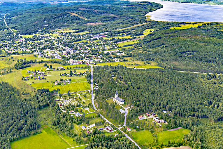 Junsele vid Ångermanälven Flygfoto drönarbilder, drönarfoto, flygbild, flygbilder, Flygfoto, flygfoton, Junsele, samhällen, sommar, Ångermanland