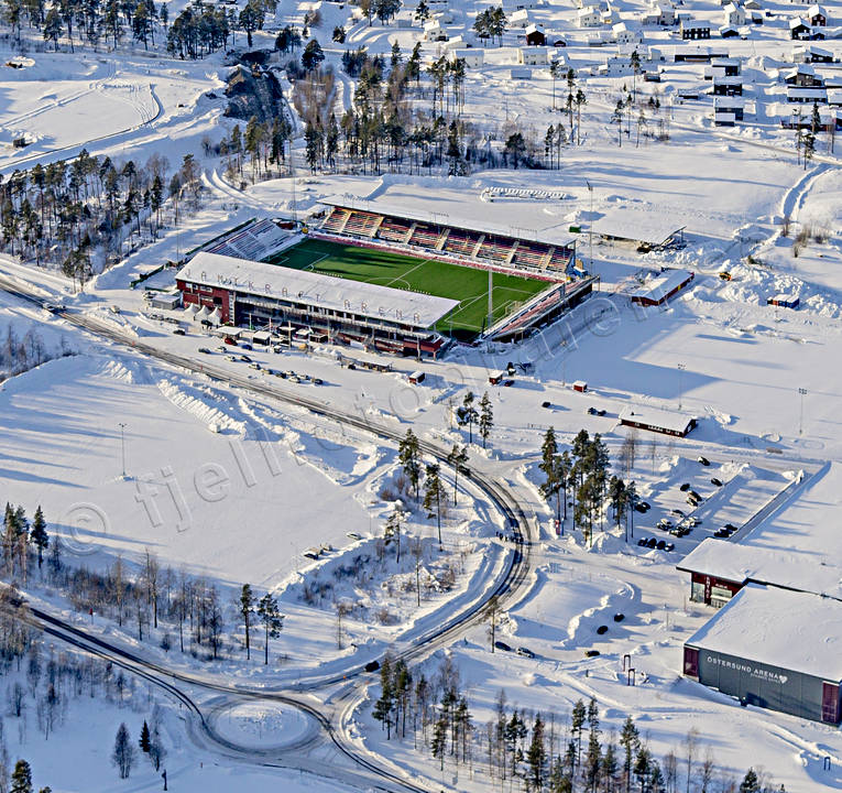 Jämtkraft Arena Östersund arena, arsenal, drönarbilder, drönarfoto, flygbild, flygbilder, Flygfoto, flygfoton, fotboll, fotbollsstadion, Jämtkraft Arena, Jämtland, stadion, städer, vinter, årstid, årstider, ÖFK, Östersund