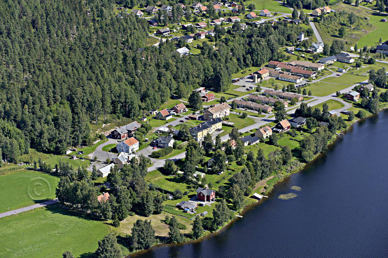 Jämtland Sweden drönarbilder, drönarfoto, flygbild, flygbilder, Flygfoto, flygfoton, Indalsälven, Jämtland, samhällen, sommar, stugor, Stugun