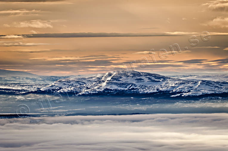 Jämtlandsfjällen fjäll, Jämtland, Landskap, utsikt, vinter, årstider