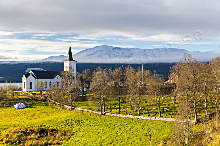 anlggningar, byggnader, byggnationer, hus, Jmtland, kall, kyrka, kyrkogrd, reskutan