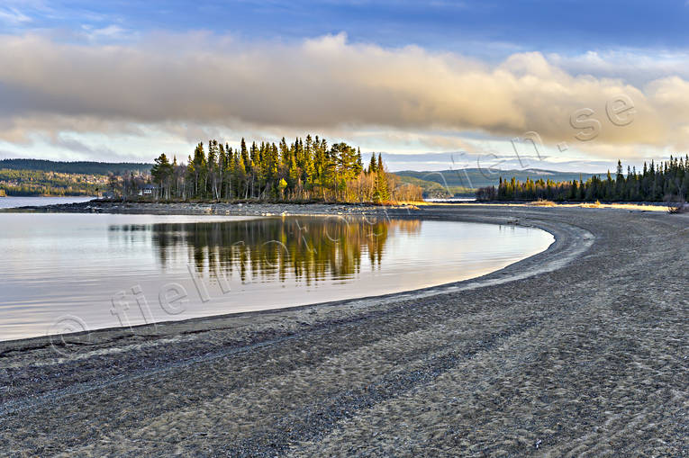 Kallsjön höst höst, Jämtland, Kallsjön, Landskap, natur, sand, sjö, strand, årstider