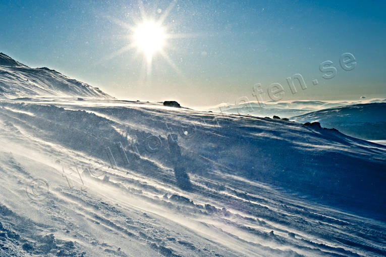 fjäll, Jämtland, kallt, Landskap, natur, snö, snödrev, vind, vinter, årstider