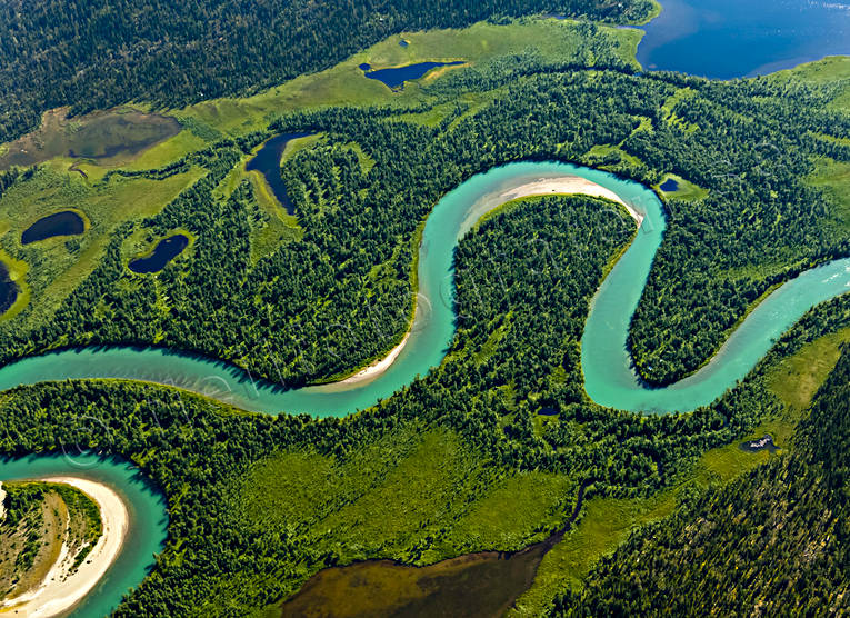 Kamajåkkå, Änok, Änokjaure drönarbilder, drönarfoto, flygbild, flygbilder, Flygfoto, flygfoton, Kamajåkkå, Landskap, lappland, meanderkurvor, meanderslingor, sommar, Svenska Fjällen, Änok, Änokjaure