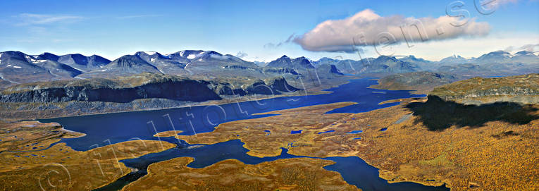 Kaska-Kaitumjaure drönarbilder, drönarfoto, flygbild, flygbilder, Flygfoto, flygfoton, höst, Kaitumjaure, kaska, Landskap, lappland, nationalpark, nationalparker, panorama, Stora Sjöfallet, Svenska Fjällen