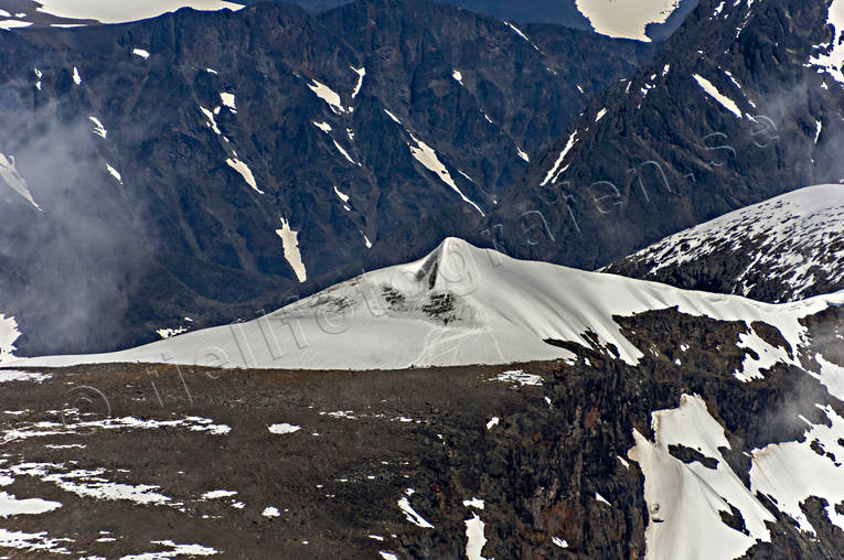 Kebnekaise, Sydtoppen drönarbilder, drönarfoto, flygbild, flygbilder, Flygfoto, flygfoton, Kebnekaise, Landskap, lappland, sommar, Sydtoppen