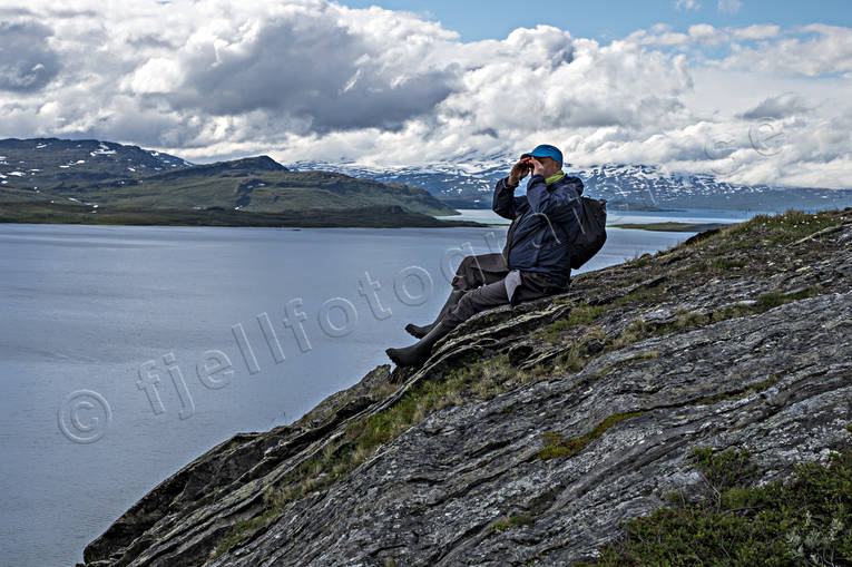 fjll, fjllandskap, fjllen, fjllvandrare, fjllvandring, fjllvistelse, friluftsliv, kikarspaning, lappland, Lappland norr, nationalpark, natur, Padjelanta, Padjelanta Nationalpark, sj, sommar, Staloluokta, stmning, uteliv, Virihaure