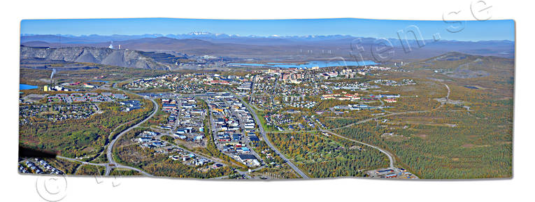 Kiruna i höstskrud drönarbilder, drönarfoto, flygbild, flygbilder, Flygfoto, flygfoton, höst, Kiruna, Landskap, lappland, panorama, städer