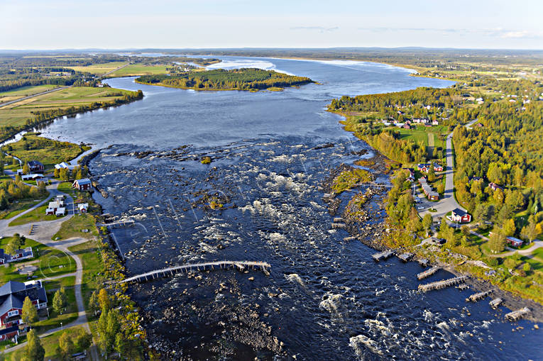 Kukkolaforsen i Torne älv drönarbilder, drönarfoto, flygbild, flygbilder, Flygfoto, flygfoton, höst, Kukkola, Kukkolaforsen, Landskap, Nationalälvdagen, Norrbotten, sikhåvning, Torne älv, älvsik