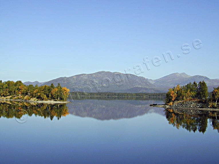 Kultsjön och fjället Ropentjakke höst, höstfärger, Kultsjön, Landskap, lappland, Ropentjakke, Saxnäs