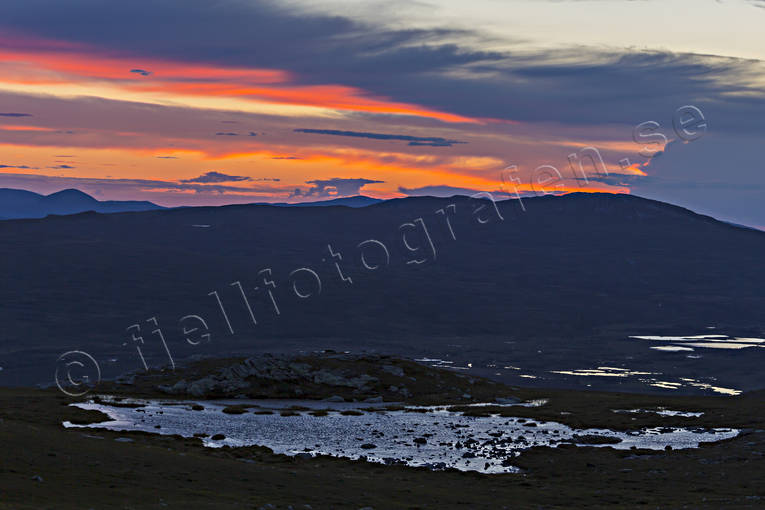 Enlidvalen, fjll, fjllandskap, fjllen, Grslidfjllet, hgfjll, hgfjllen, Jmtland, Landskap, natur, skymning, sommar, sommarfjll, stmning, stmningsbild, stmningsbilder, rstider
