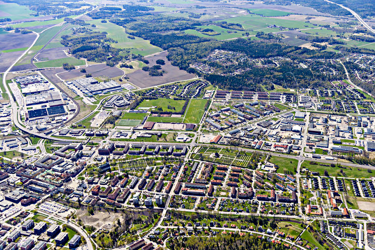 Köping Flygfoto drönarbilder, drönarfoto, flygbild, flygbilder, Flygfoto, flygfoton, Köping, städer, vår, Västmanland