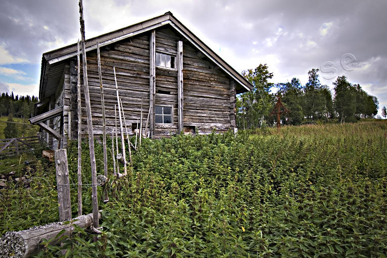 Lada, Fröå gruva byggnader, fröå gruva, gammal, hus, Jämtland, lada, pinnar, staket, timmer, timmerhus