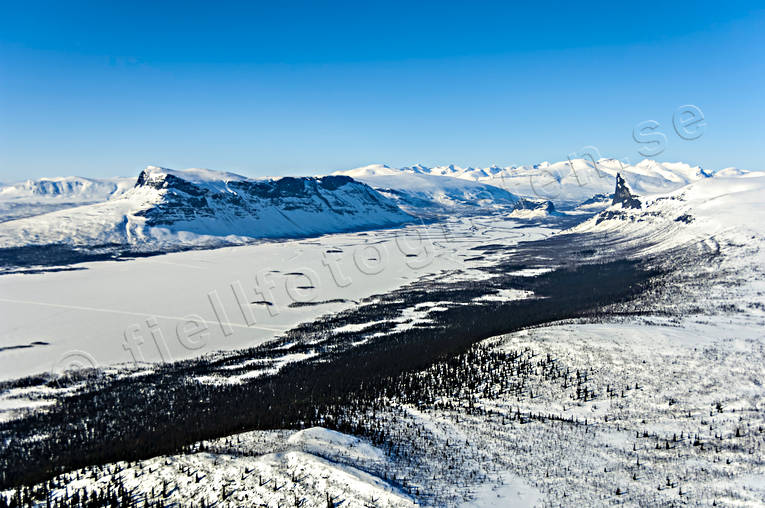 Laitaure och Sarek Aktse, drönarbilder, drönarfoto, flygbild, flygbilder, Flygfoto, flygfoton, Laitaure, Landskap, lappland, Rapadalen, sarek, Tjahkelij, vinter