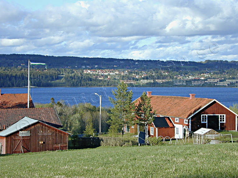 Lantgård vid Storsjön Brunflo, gård, gårdar, Jämtland, lantgård, Storsjön