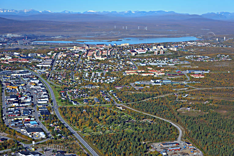 Lappland Sweden drönarbilder, drönarfoto, flygbild, flygbilder, Flygfoto, flygfoton, höst, Kiruna, Landskap, lappland, städer