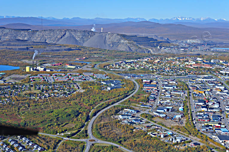 Lappland Sweden drönarbilder, drönarfoto, flygbild, flygbilder, Flygfoto, flygfoton, höst, Kiruna, Landskap, lappland, städer