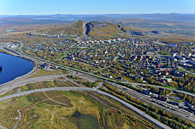 Lappland Sweden drönarbilder, drönarfoto, flygbild, flygbilder, Flygfoto, flygfoton, höst, Kiruna, Landskap, lappland, städer